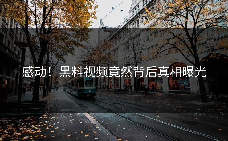 感动！黑料视频竟然背后真相曝光  第1张