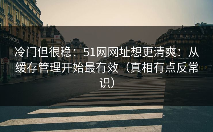 冷门但很稳：51网网址想更清爽：从缓存管理开始最有效（真相有点反常识）